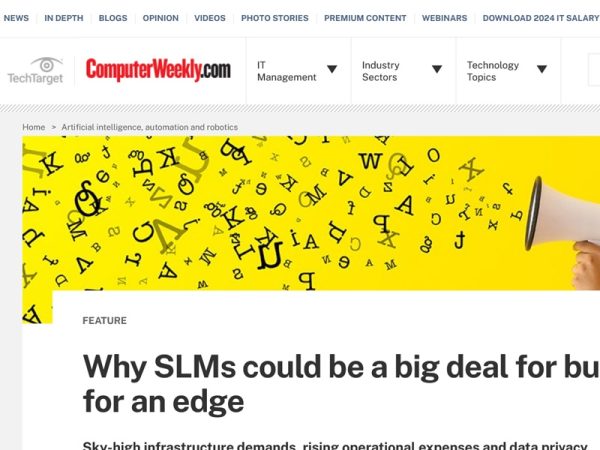 Why SLMs could be a big deal for businesses looking for an edge over LLMs