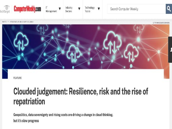 Clouded judgement: Resilience, risk and the rise of data repatriation